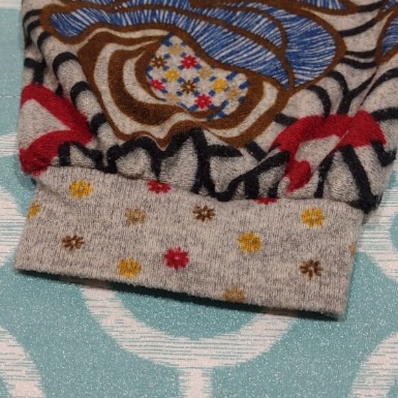 ARYEH KNIT BOHO VINTAGE HIPPIE PEASANT DRESS FESTIVE HOLIDAY SCOOP NECK, SIZE L - Picture 16 of 16